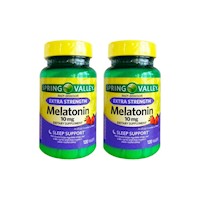 2 Melatonina de 10mg Spring Valley sabor a fresa - 120 Tabl