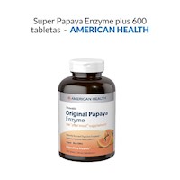 Super papaya enzyme Plus 600 tabletas - American Health