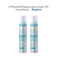 2 Minoxidil Espuma para mujer 5% sin perfume – Rogaine