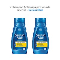 2 Shampoo Anticaspa piritiona de zinc 1% - Selsun Blue