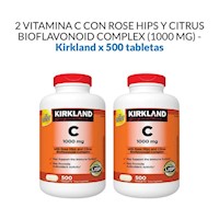 2 Vitamina C con Rose hips y Citrus Bioflavonoid - kirkland