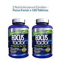 2 Nutrición para el cerebro 180 tabletas - Focus Factor
