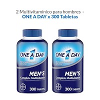 2 Multivitamínico para hombres, 300 tabletas- ONE A DAY