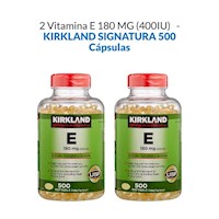 2 Vitamina E 180 MG 400IU - 500 caps blandas - kirkland