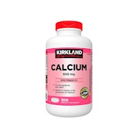 Calcium 600mg con vitamin D3 - Kirkaland 500 tabletas