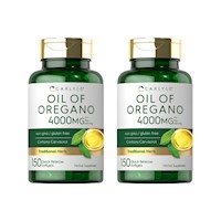 2 Aceite de orégano 4000 Mg - Carlye 150 cápsulas blandas