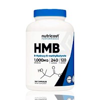 Hmb 1000Mg Calcio Nutricost 240 Capsulas