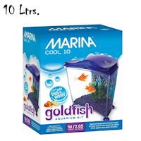 Acuario Marina Cool 10,  Goldfish Kit de 10 lt, morado Hagen