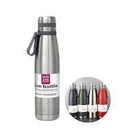 Botella Térmica De Acero Inox Color Plateado - 1Lt