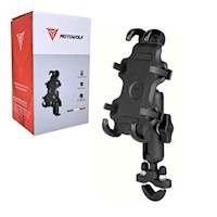 Soporte de Celular para Moto con Rotación 360 y Cargador USB Desmontable para Timon