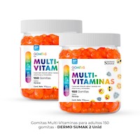 Gomitas Multivitaminas Adulto 150 Gomitas - Dermo Sumak 2 Unidades