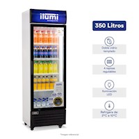 VISICOOLER ESTÁTICO ILUMI 350 LTS