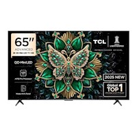 Televisor TCL 65 QD MINI LED 4K UHD Año 2025 Google TV 65C6K