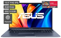 Laptop Asus vivobook 15.6" windows 11 amd ryzen r5 4600h 8gb 512gb ssd