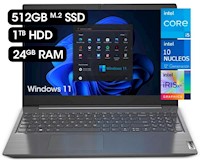 Laptop Lenovo V15 G3 IAP Core I5 12va Gen 24GB RAM 512GB SSD  1TB HDD