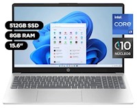 Laptop HP Intel Core i7 13a Gen 10 Núcleos 8GB 512GB 15.6" Win11