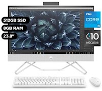 All in one HP 23.8" Windows 11 Home Core i5 8GB 512GB SSD 24-CB1009LA blanco