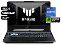 Laptop Gamer Asus TUF Core i7 16GB 512GB NVIDIA RTX3050 15.6" Win11