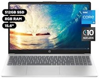 Laptop HP Intel Core i5 12va 8GB 512GB SSD Plateado natural 15.6" Win11