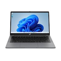 Laptop Hyundai 14.1" 4GB 128GB Windows 11 Home Hybook + Parlante portátil Bluetooth RGB y cargador