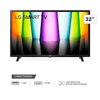 Televisor LED LG 32 HD HDR 10 Smart TV 32LQ600BPSA webOs