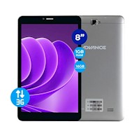 Tablet Advance 8" Android 9 3G Dual SIM 16GB RAM 1GB Intro SP7246