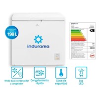 Congelador Indurama CI-220BL 198L Blanco