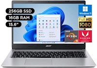 Laptop Acer 15.6" FHD Amd Ryzen 5 3500U 16GB 256GB SSD