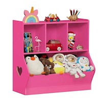 Librero Juguetero  Infantil Carey Fucsia - Muebles Gaudi