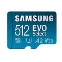 Memoria Samsung Micro SD 512GB Evo Select A2 V30
