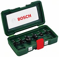 SET X 6 Fresas vastago 1/4" HM Bosch