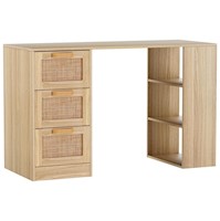ESCRITORIO MODERNO CON 3CJ CON RATAN CHARLY - DIBA MUEBLES