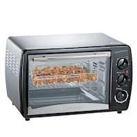 HORNO ELÉCTRICO HES19R DE 19 LTS. DE ACERO CON ROSTICERO