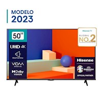 Smart Tv Hisense 50" UHD  4K Vidaa 50A6K