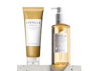 Centella Madagascar Light Cleansing Oil + Ampoule Foam Kit Doble Limpieza