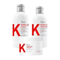 Tripack Keratin Care Shampoo Acondicionador Mascarilla - Baor K