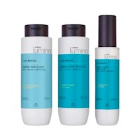 Tripack Natura Lumina - Shampoo Acondicionador Spray de peinar