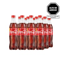 Gaseosa COCA COLA Botella 600ml Pack 12 Und