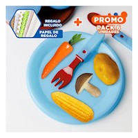 Pack6 Bolso De Verduras De Juguete para Juego Imaginativo Infantil Y+Papel Regalo