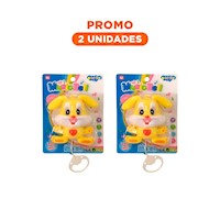 Pack2 Cascabel Musical de Conejo Amarillo a Cuerda para Cuna de Bebe para Descanso