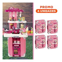 Pack4 Opcion de Cocina Chef con Estuche de Utensilios para Juego en Hogar Y+Regalo Sticker