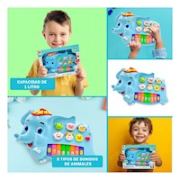 Piano Musical Elefante con gorro Numeros y animales con Sonidos Divertidos Y+Post It