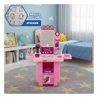 Valija de Peluqueria Style para Actividades de Belleza en Casa y Juego Y+Regalo Sticker