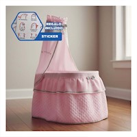 Lecho Decorativo para Muñecas Rosado 37x60x100cm de Estilo Dulce Y+Regalo Sticker