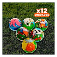 Pack12 Kit Deportivo de Pelotas Antiestres Set12 Animales Hogar Y+Regalo Sticker