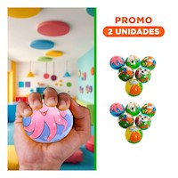 Pack2 Coleccion Deportiva de Pelotas Antiestres Set12 Animales Hogar Y+Regalo Sticker