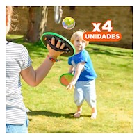 Pack4 Entrenamiento Deportivo de Pelotas Antiestres Set12 Animales Hogar Y+Regalo Sticker
