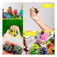 Articulo de Pelotas Antiestres Set12 Rayas Curvas Colores para Reducir Estres Y+Post It