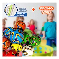 Pack2 Coleccion de Pelotas Antiestres Set12 Rayas Curvas Colores para Relajacion Y+Papel Regalo