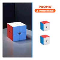 Pack2 Juego Mental Cubo Cuadrado 2x2 Colores Enteros